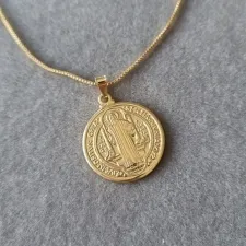 COLAR OURO SÃO BENTO M	
