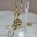 COLAR OURO TREVO	