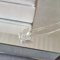 COLAR PRATA BORBOLETA CRAV	