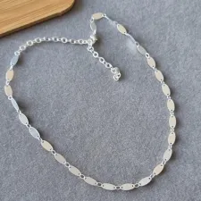 COLAR PRATA CHOKER ARROZ