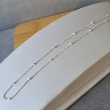 COLAR PRATA CHOKER BOLA ESPASSADA	 