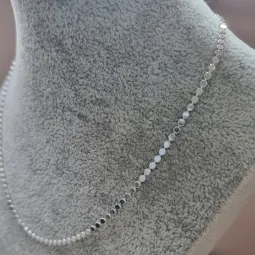 COLAR PRATA CHOKER BOLINHA CHAP DIAM	