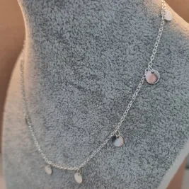 COLAR PRATA CHOKER DISCO	