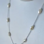 COLAR PRATA CHOKER PÉROLA DE ÁGUA DOCE