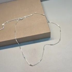 COLAR PRATA CHOKER PININHOS	