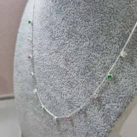 COLAR PRATA CHOKER PONTO LUZ R	