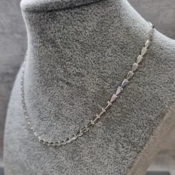 COLAR PRATA CHOKER SETAS	