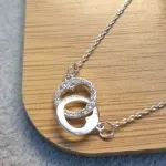 COLAR PRATA CORAÇÃO ALGEMA	