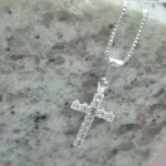 COLAR PRATA CRUZ Z M	