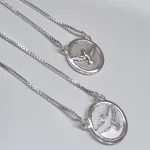 COLAR PRATA ESCAPULÁRIO CIRC DIVINO	