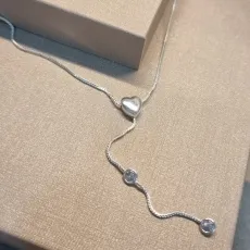 COLAR PRATA GRAVATINHA CORAÇÃO	