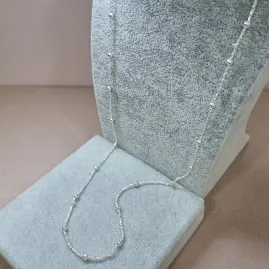 COLAR PRATA LONGO B CORR ENTRELAÇ