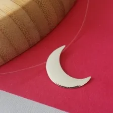 COLAR PRATA LUA N