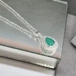 COLAR PRATA LUX GOTA ESMERALDA COLOMB FUSION	