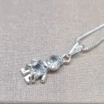 COLAR PRATA MENINO CRISTAL	