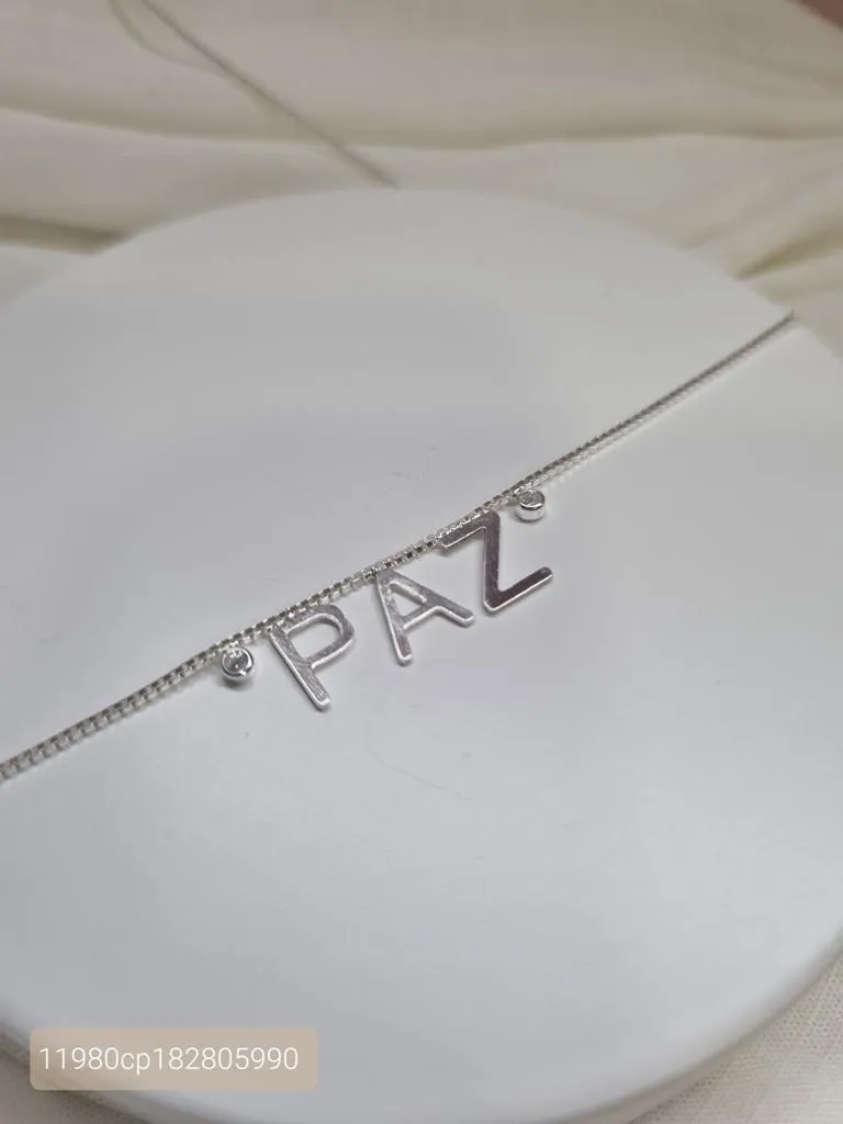 COLAR PRATA PAZ