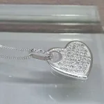COLAR PRATA PING CORAÇÃO ZIRC