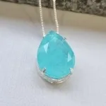 COLAR PRATA TURMALINA PARAÍBA	