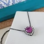 COLAR RN CORAÇÃO PINK