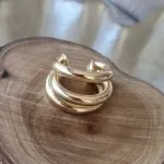 PIERCING FAKE OURO 3 TUBOS