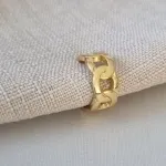 PIERCING FAKE OURO CORRENTE CHAPADA