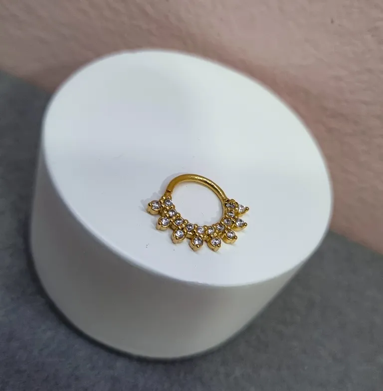 PIERCING OURO DE NARIZ PONTA ZIR