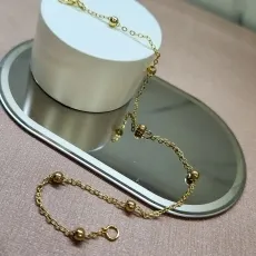 PULSEIRA OURO BOLINHAS