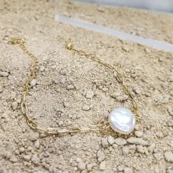 PULSEIRA OURO CARTIER PÉROLA B
