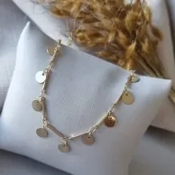 PULSEIRA OURO CIRCULOS PING
