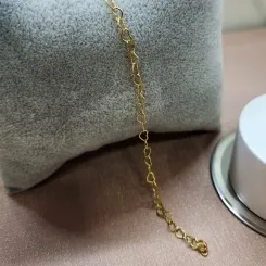 PULSEIRA OURO CORAÇAO VAZADO