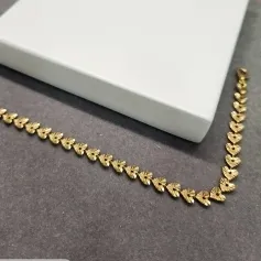 PULSEIRA OURO CORAÇÕES RAIOS