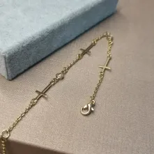 PULSEIRA OURO CRUZ TIFFANY	