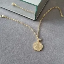 PULSEIRA OURO MEDALHA DE SÃO BENTO	