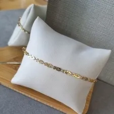 PULSEIRA OURO MINI CRUZ	