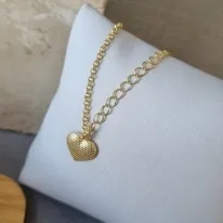 PULSEIRA OURO PING 1 CORAÇÃO	