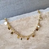 PULSEIRA OURO PINGS CORAÇÃO	