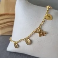 PULSEIRA OURO PINGS FÉ	