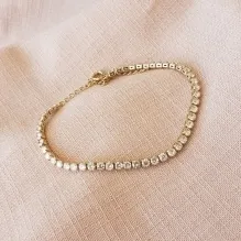 PULSEIRA OURO RIVIERA CRISTAL