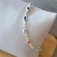 PULSEIRA PRATA ARROZ RAINBOW