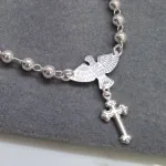 PULSEIRA PRATA BOLINHA DIC CRUZ