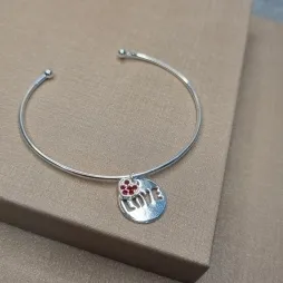 PULSEIRA PRATA BRACELETE LOVE	