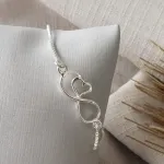 PULSEIRA PRATA INFINITO CORAÇÃO