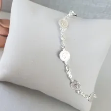 PULSEIRA PRATA MOEDAS