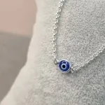 PULSEIRA PRATA OLHO GREGO AZUL	