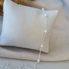 PULSEIRA PRATA PÉROLA ESPASSADAS