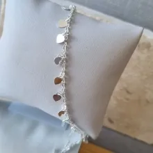 PULSEIRA PRATA PINGS CORAÇÃO