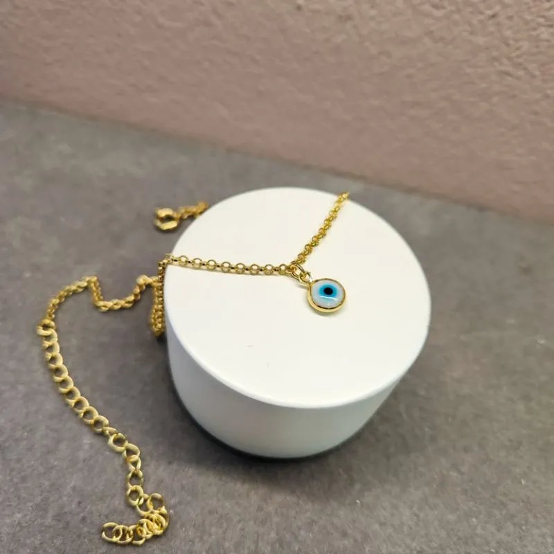 TORNOZELEIRA OURO OLHO GREGO