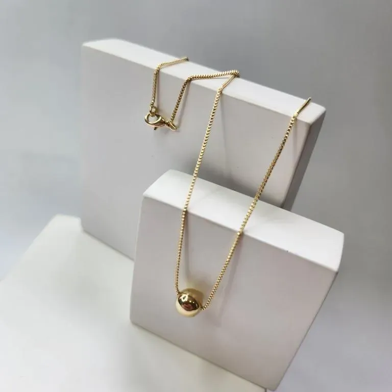 COLAR OURO ESFERA