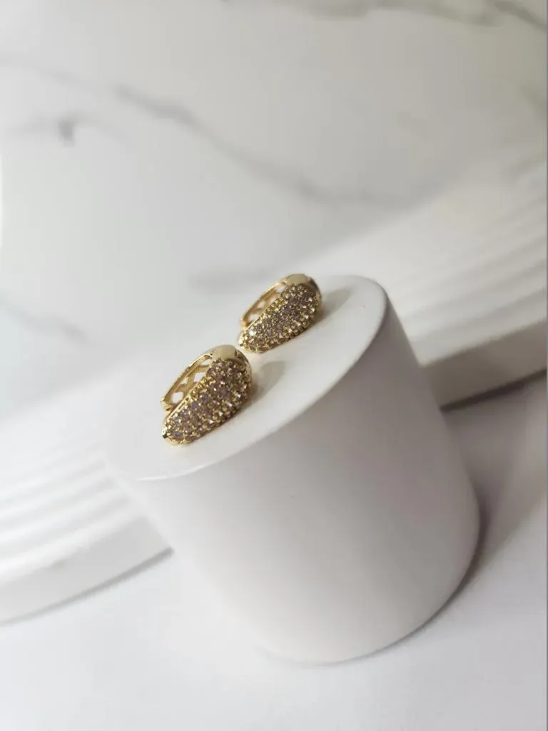 BRINCO OURO ARGOLA Z LUXO GOTA