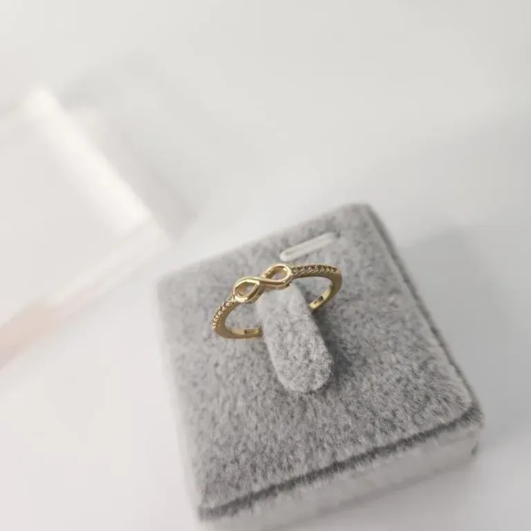ANEL OURO INFINITO ZIRC